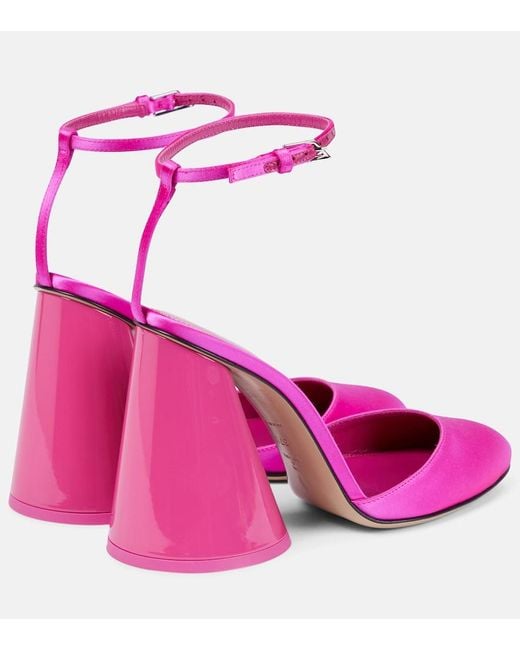 The Attico Multicolor Luz Satin Pumps