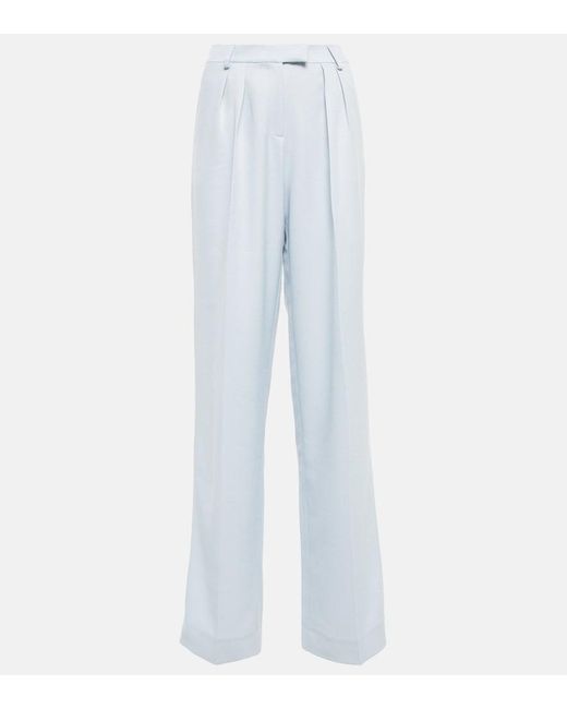 AYA MUSE Blue Auri Pleated Pants