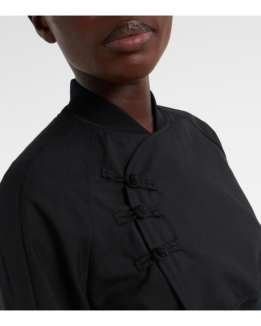 Noir Kei Ninomiya Black Cropped Wool Top