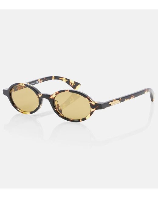 Bottega Veneta Brown Classic Oval Sunglasses