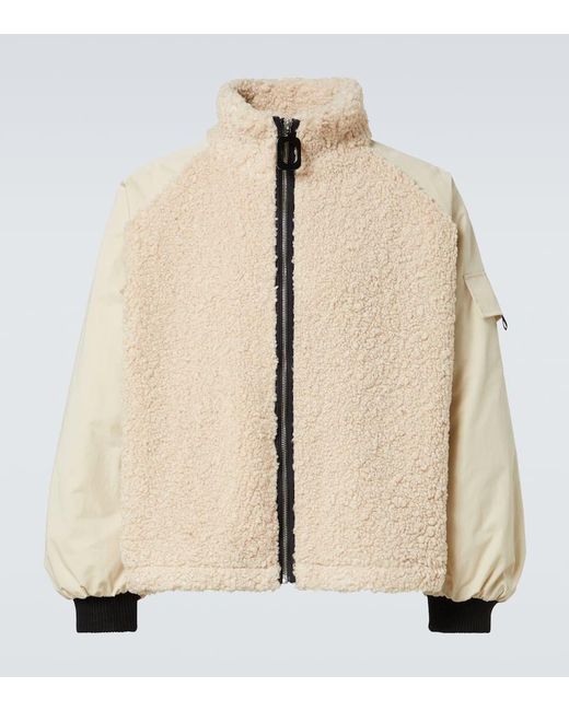 J.W. Anderson Jacke Mit Teddyfleece in Natural für Herren