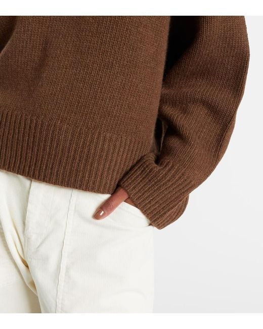 Nili Lotan Brown Josepha Wool Sweater