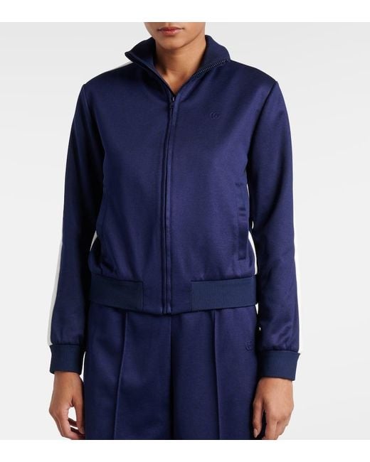 Gucci Blue Gg Track Jacket