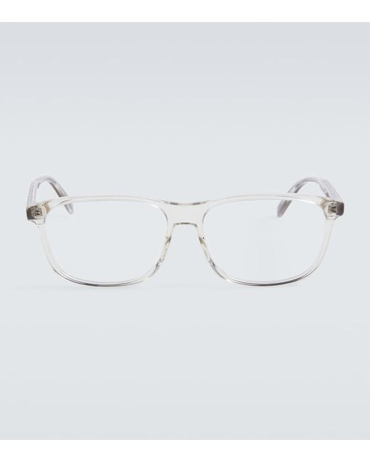 Dior Metallic Indioro S5I Rectangular Glasses for men