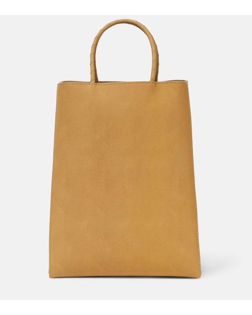 Bottega Veneta Natural The Small Brown Leather Shopping Bag