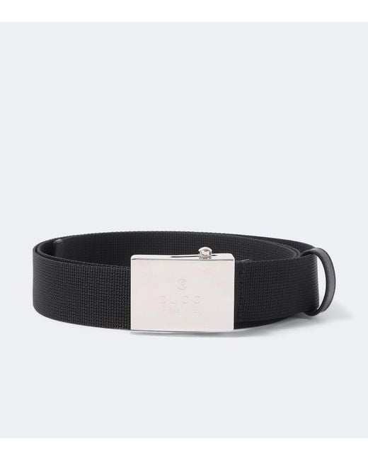Gucci Black Canvas Belt for men