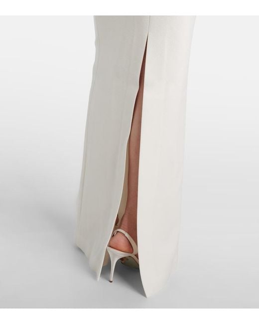 Rebecca Vallance White Bridal Xanthe Floral-Applique Gown