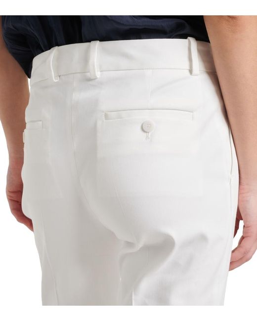 Joseph White Bing Court Cotton-Blend Gabardine Chinos