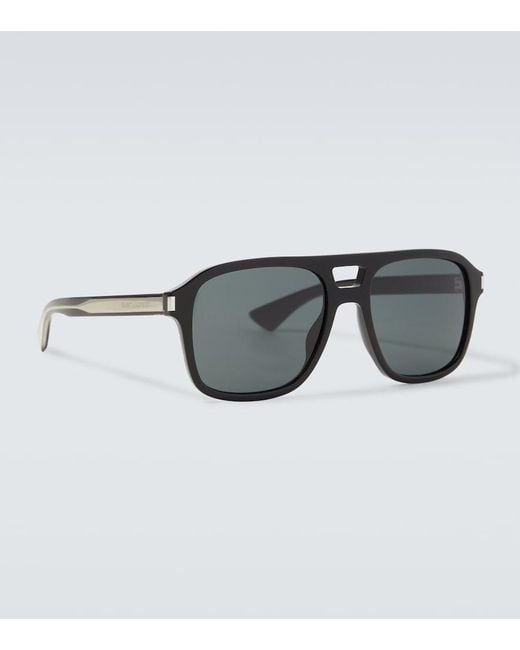 Saint Laurent Brown Sl 881 Aviator Sunglasses for men