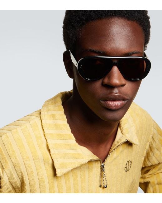 Sestini Eyewear Brown Aviator Sunglasses for men