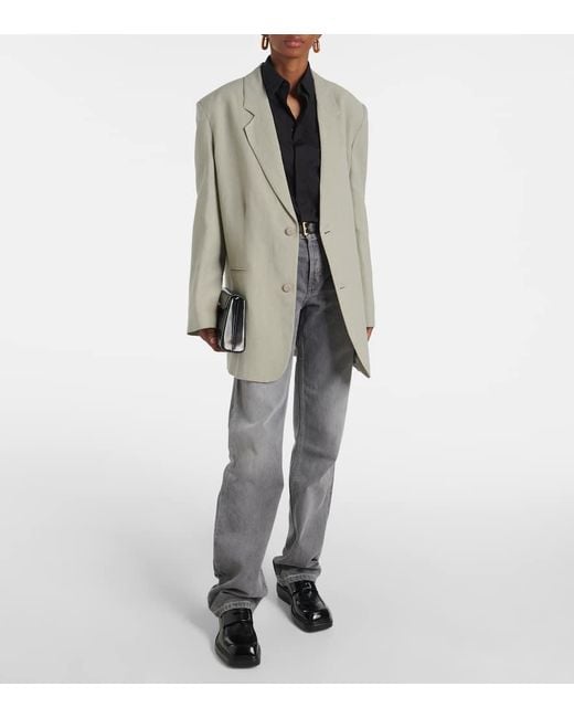 Jeans Regular A Vita Alta di Re/done in Gray