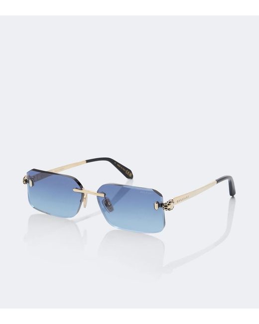 BVLGARI Blue Serpenti Forever Rectangular Sunglasses