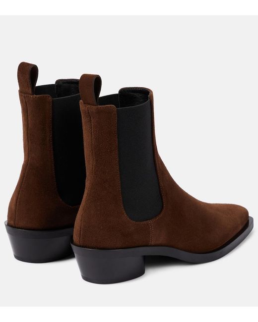 Proenza Schouler Brown Bronco Suede Chelsea Boots