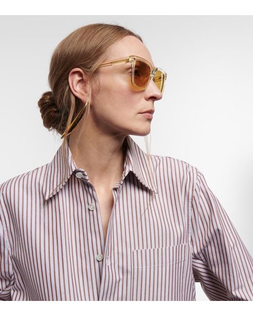 Bottega Veneta Natural Soft Square Sunglasses