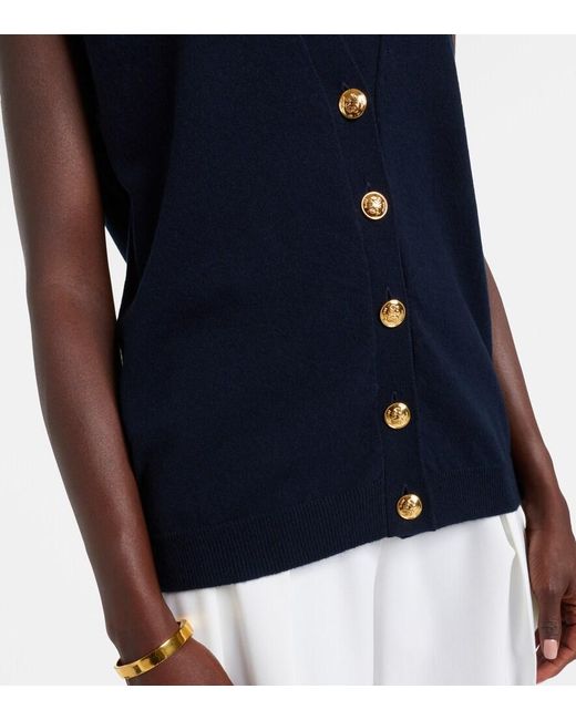 Blazé Milano Blue Highland Wool And Cashmere Vest