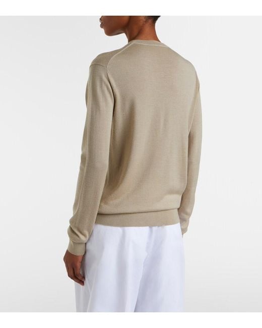 Totême  Natural Cashmere And Silk Sweater