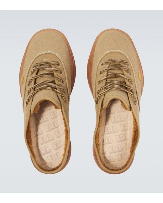 ERL Slippers Aus Canvas in Brown für Herren