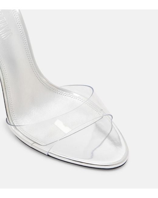 Paris Texas White Lidia 105 Patent Leather Mules