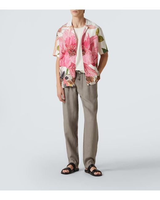 Chemise Maitan En Lin A Fleurs Orlebar Brown pour homme en coloris Pink