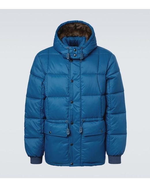 RRL Blue Ripstop Puffer Jacket for men