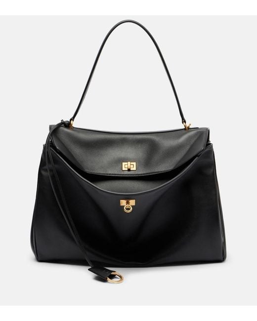 Balenciaga Black Tote Rodeo Large Aus Leder