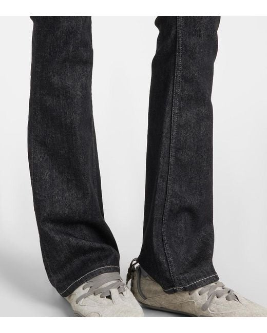 Acne Blue High-Rise Flared Jeans