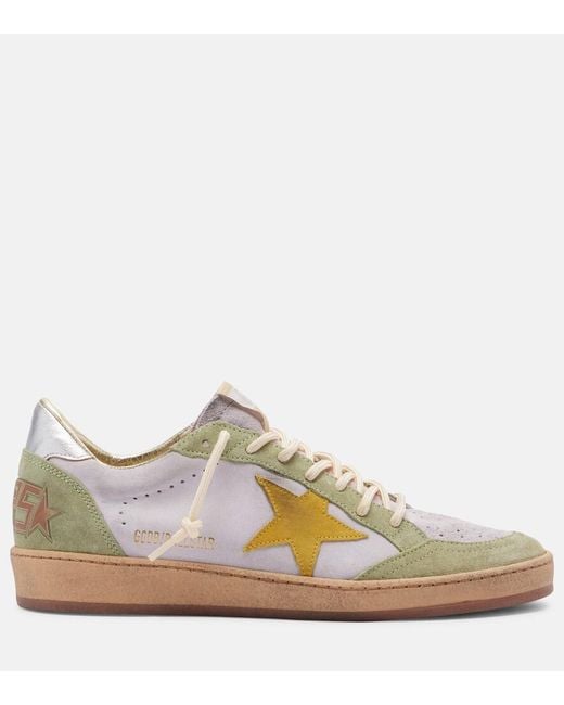 Golden Goose Deluxe Brand Metallic Ball Star Suede Sneakers