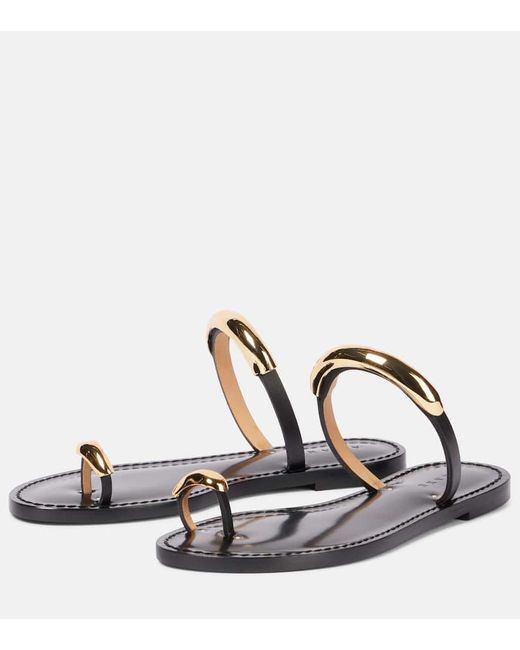 Mules Samburu En Cuir Amanu en coloris White