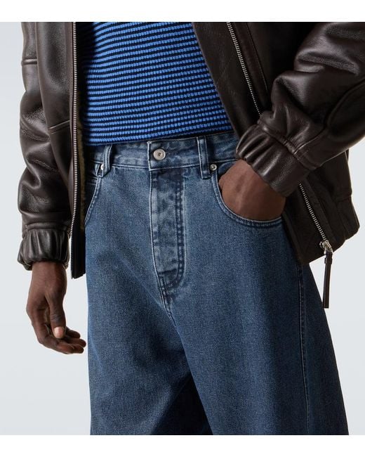 Jacquemus Blue Espiral De-Nimes Tapered Jeans for men