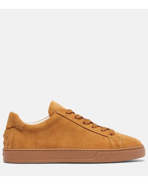 Tod's Brown Sneakers Aus Veloursleder