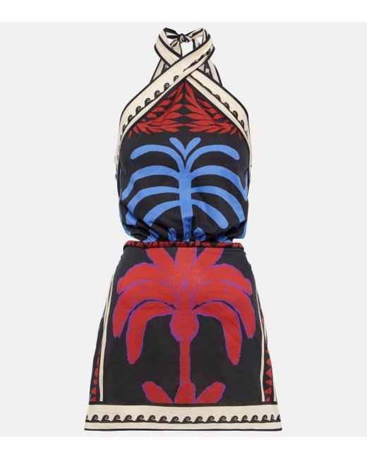 Robe imprimee en coton Johanna Ortiz en coloris Red