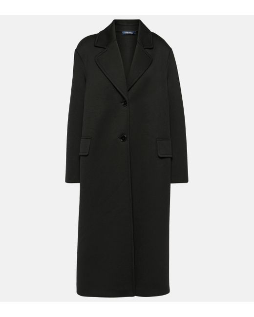 Max Mara Black Radice Single-breasted Jersey Coat