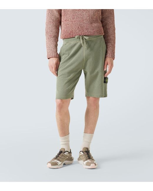 Stone Island Shorts Compass Aus Baumwolle in Green für Herren