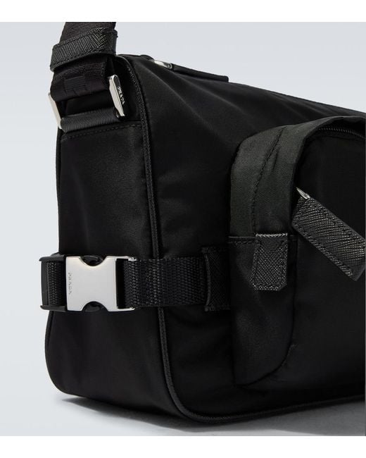 Prada Black Re-Nylon Medium Shoulder Bag for men
