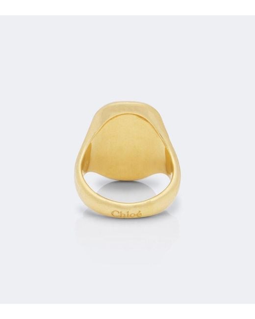 Anillo Con Esmalte Chloé de color Blue