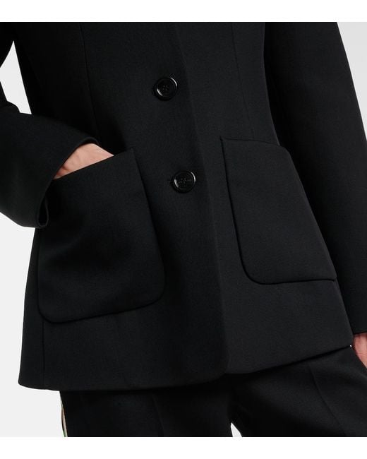 Loewe Black Wool-Blend Jacket
