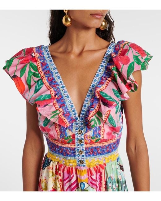 Camilla White Tiered Dress With Neck Frill Roeqiyas Realm