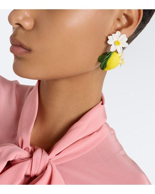 Jennifer Behr Yellow Limoncello Drop Earrings