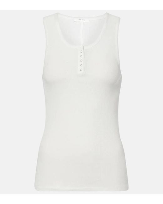 Top Mansel En Mezcla De Algodon The Row de color White