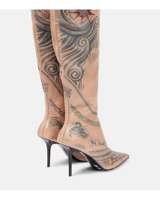 Jimmy Choo Natural Jean Paul Gaultier Over The Knee Boot 90