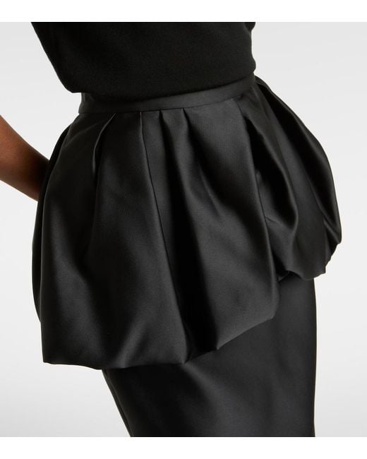 Max Mara Black Ossido Balloon Pencil Skirt