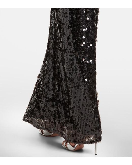 Christopher Esber Black Cristalla Embellished Gown