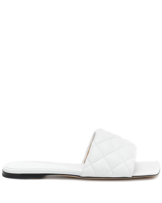 matelassé slide sandal