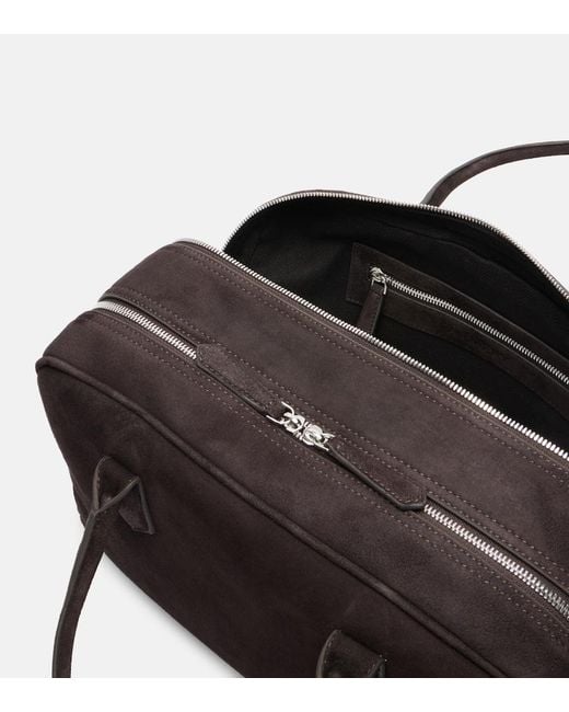 A.Emery Black Talbot Large Suede Tote Bag