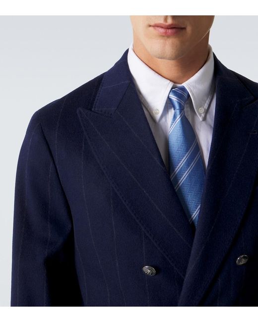 Cravatta di Brunello Cucinelli in Blue da Uomo
