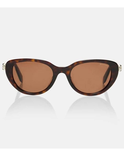 Occhiali Da Sole Cat-Eye Serpenti Forever di BVLGARI in Brown