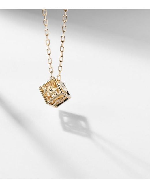 Sydney Evan Metallic 14Kt Charm Necklace With Diamonds