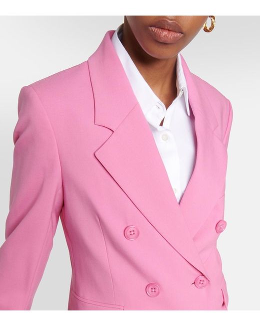 Dorothee Schumacher Pink Striking Lightness Wool-Blend Blazer