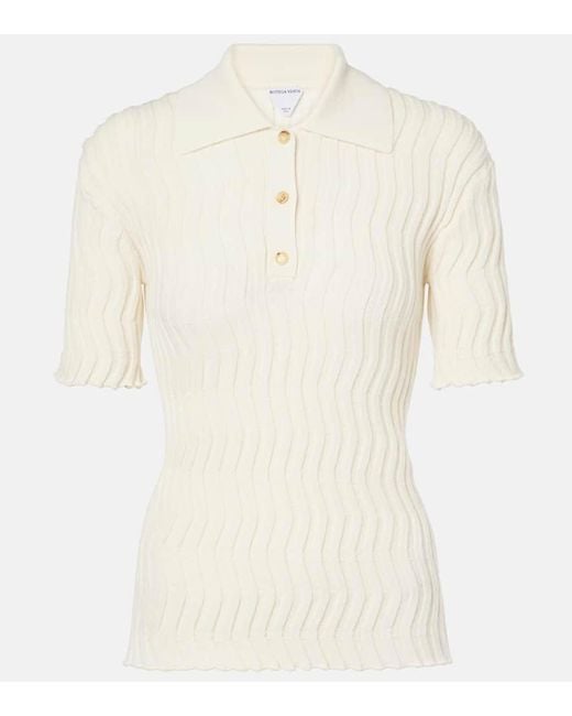 Bottega Veneta White Wool-Blend Sweater