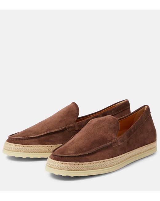 Tod's Brown Gommino Suede Ballet Flats